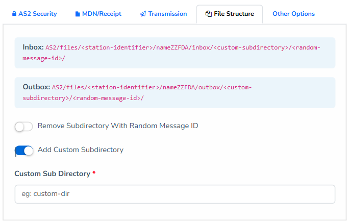 File Structure - MFT Gateway